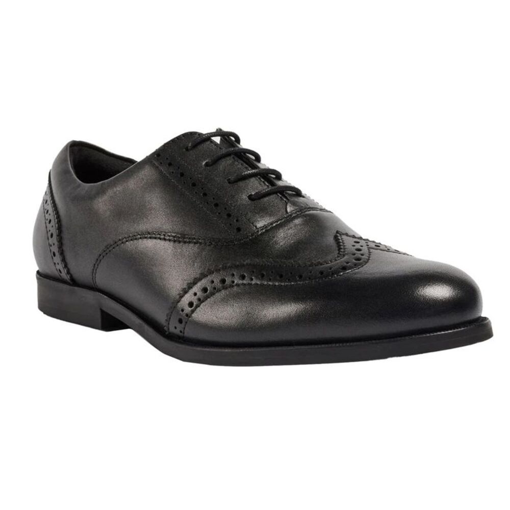 Lee Childrens/Kids Leather School Shoes / Black